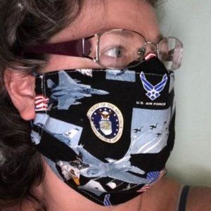 US Air Force Cotton facemask with polypropyl…